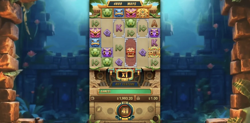 Aztec Gold Treasure gameplay